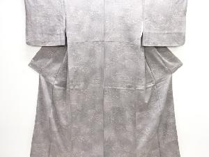 流水に草葉模様小紋着物